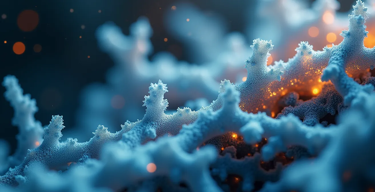 Symbolische Darstellung des dopamingesteuerten Lernens im Gehirn, das durch digitale Medien stimuliert wird.