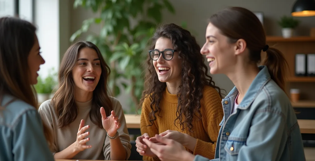 Junge Menschen in digitalem Umfeld mit wertebasierten Entscheidungen