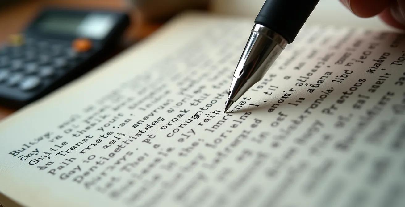 Visualisierung eines Konsum-Tagebuchs mit emotionalen Treibern, das den Prozess der Selbstreflexion darstellt