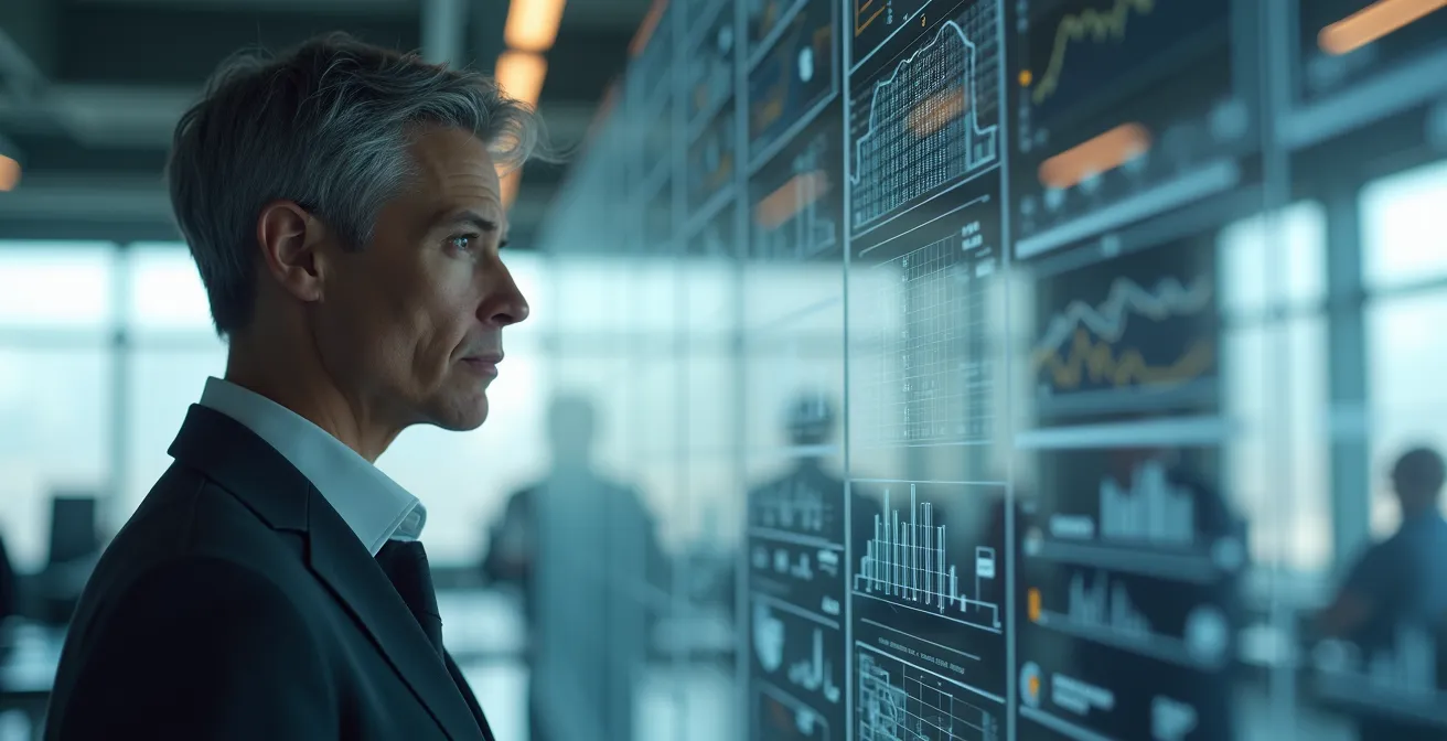 Metaphorische Darstellung regulatorischer blinder Flecken im Finanzsystem