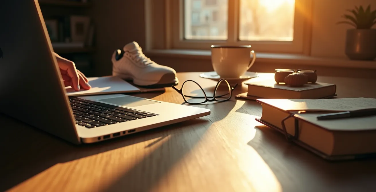 Symbolische Trennung zwischen Arbeits- und Privatbereich